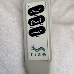 Queen Jerome’s “Opulence Firm” mattress with adjustable Rize base and upholstered platform frame.