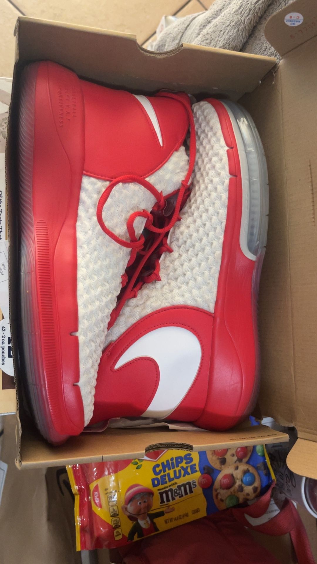 Nike Alphadunk Tb Promo White Red Athletic...