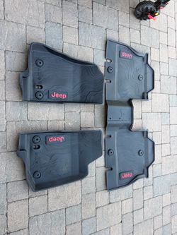 OEM Jeep Wrangler JL All-Weather Floor Mats – 4 Door