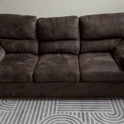Dark brown sofa