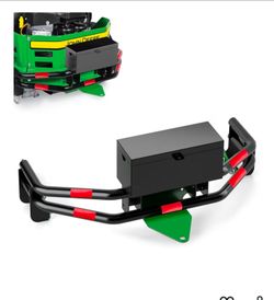 Lawn mower bumper hitch with toolbox
