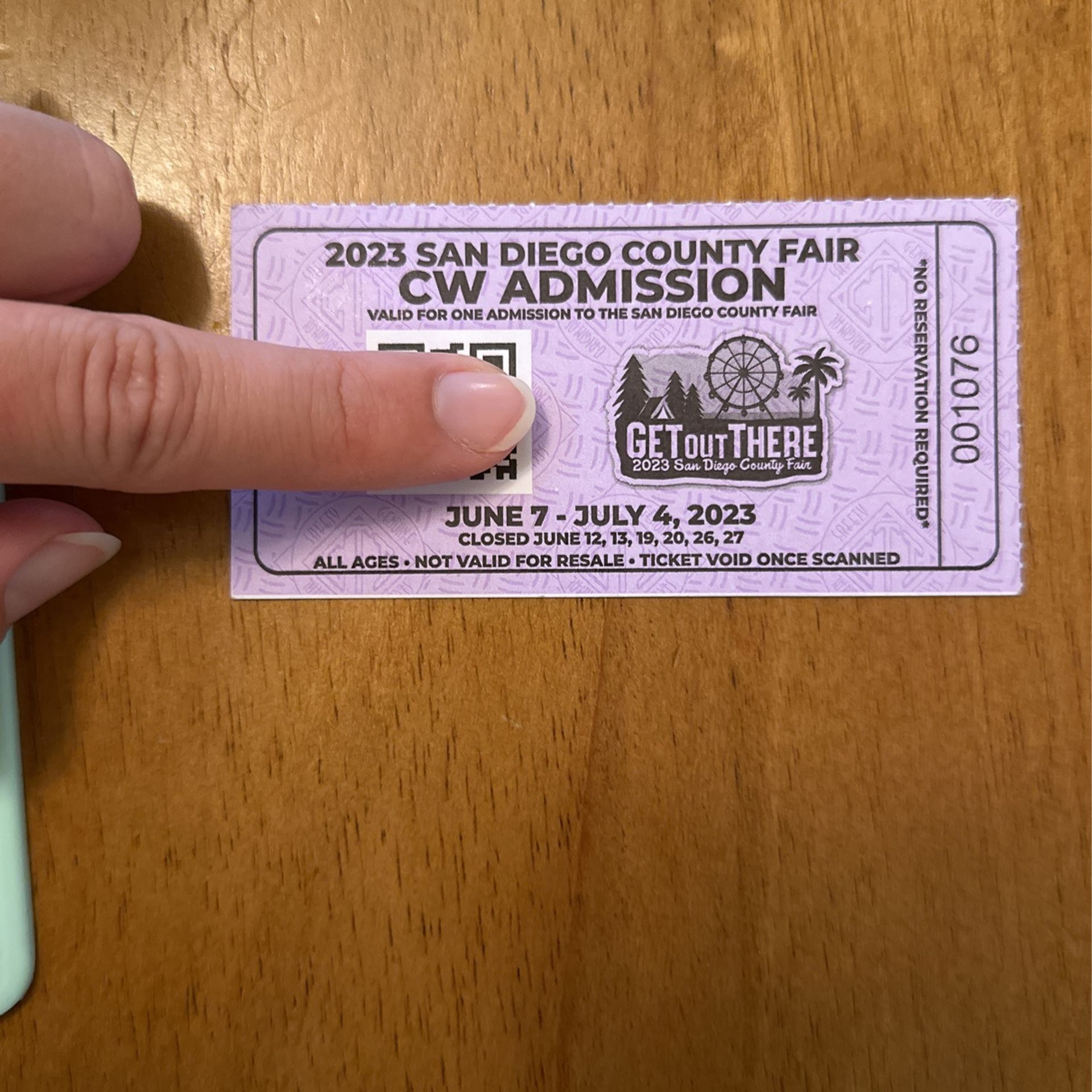 Ticket To San Diego County Fair