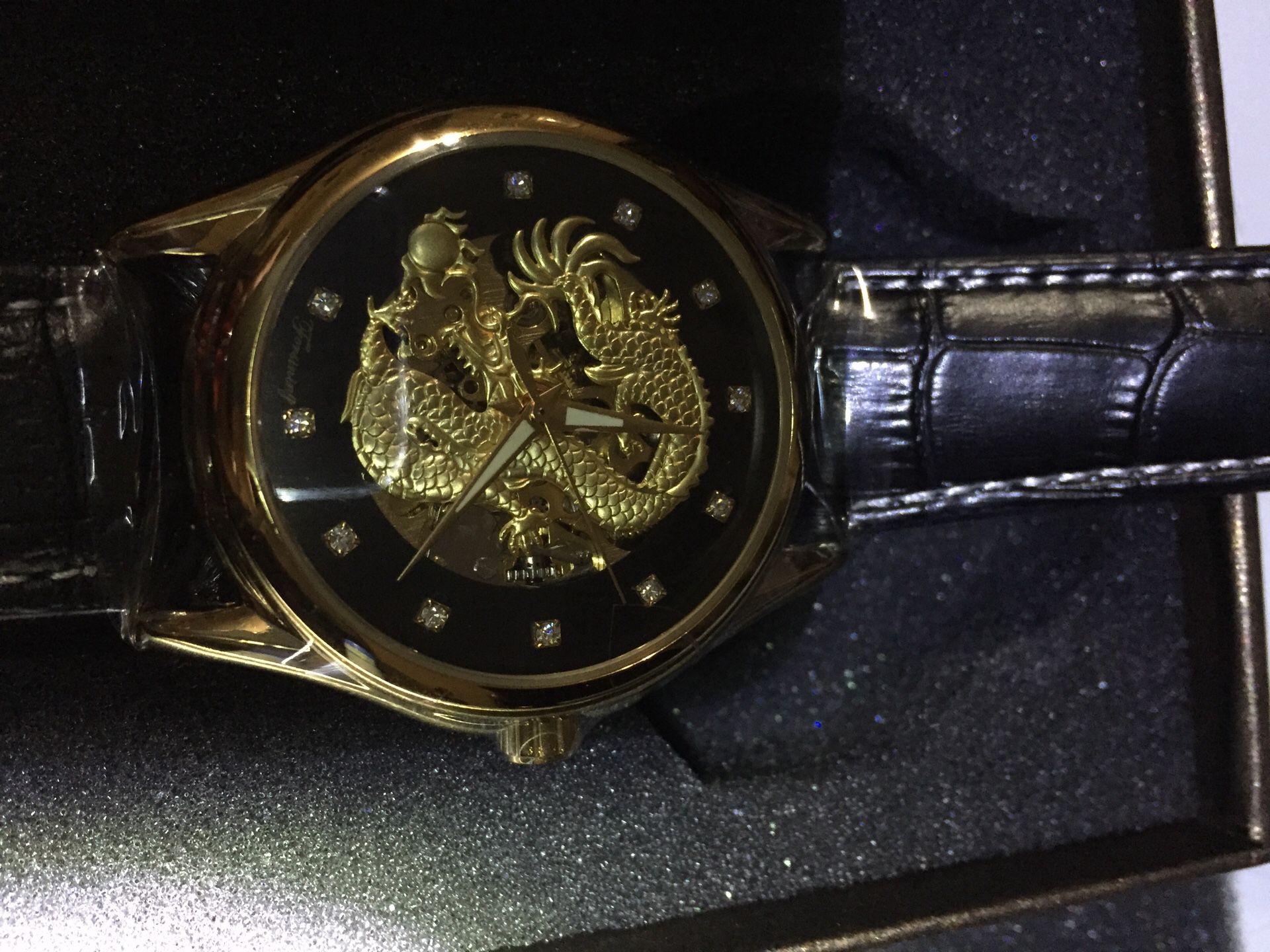 Dragon Gold Plated Mechanical Watch