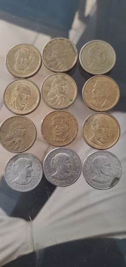 Lot of dollar coins