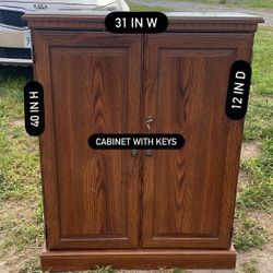 CABINET WITH KEYS