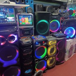 Largest Selection Of Loud Bluetooth Kareoke Party Speakers.  Starting At $20
