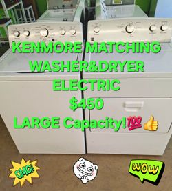 Kenmore Electric Washer and Dryer matching set