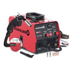 140A Gasless Flux Core MIG Welder/Lift TIG/Stick 3 in 1 Welding Machine 110V Portable IGBT Inverter Synergy Welder Machine