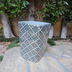 Ceramic stool West Elm new