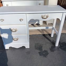 3-Drawer Wood Desk