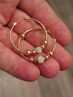 10k Gold Hoops. Brand. New