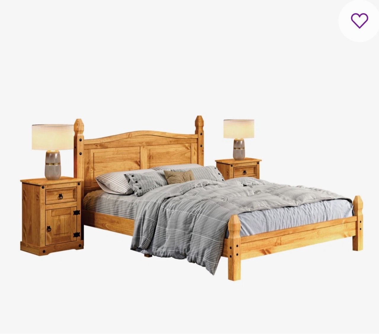 BRAND new queen bed, nightstand set and mattress with covers