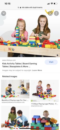 Kids Nilo Table With Lego And Duplo Base plates for Sale in