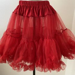 New Red Short Petticoat Women’s byLeg Avenue One Size Fits All