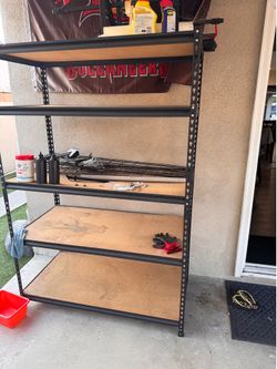 Metal storage rack