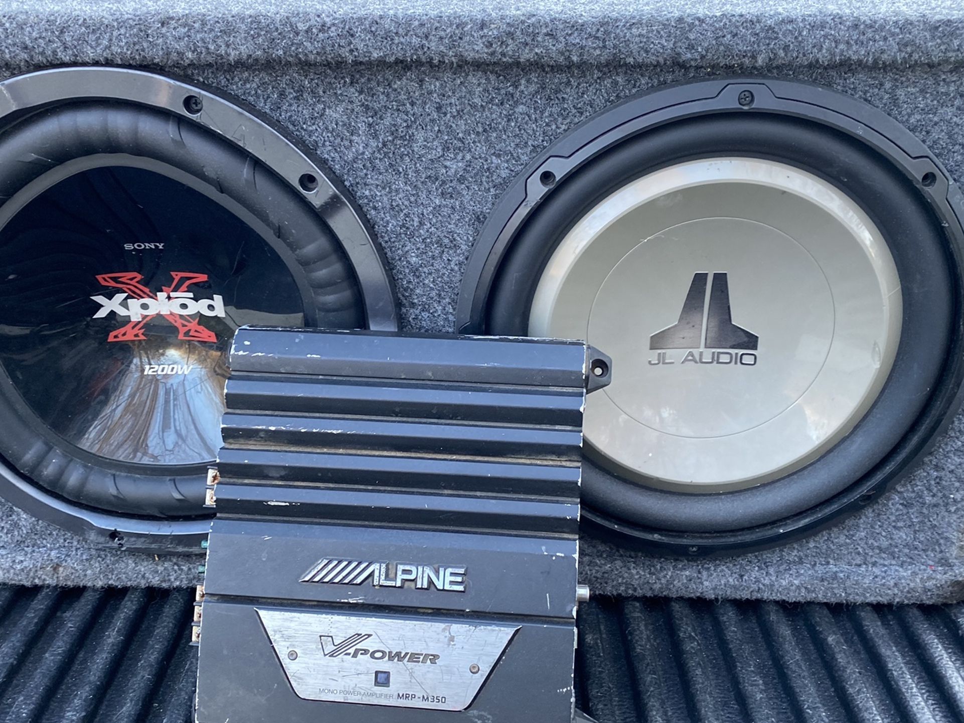 Two Sub 12” With Amp