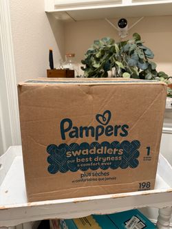 Pampers swaddles size 1 count 198