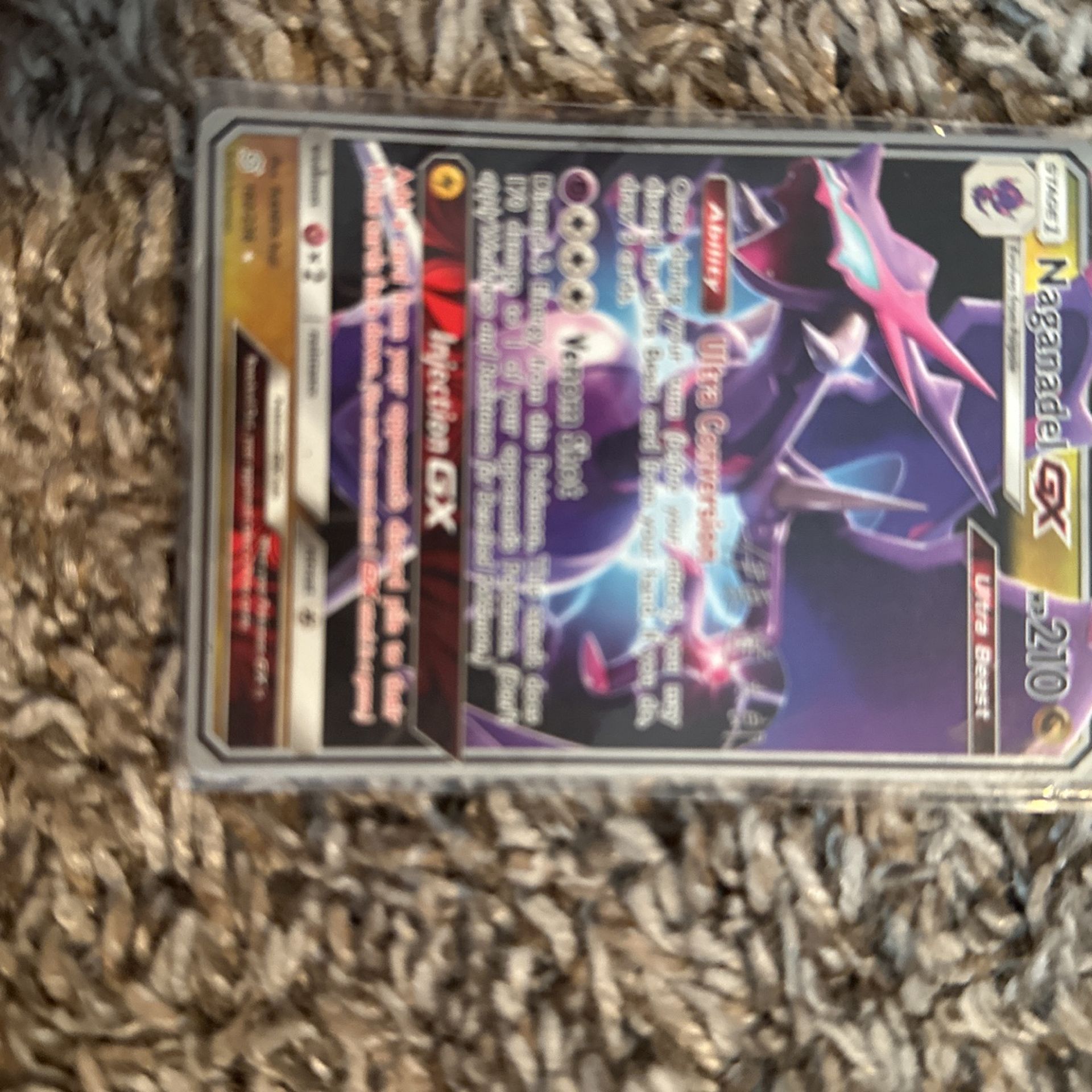 Rare Naganadel GX Ultra Beast Pokémon Card