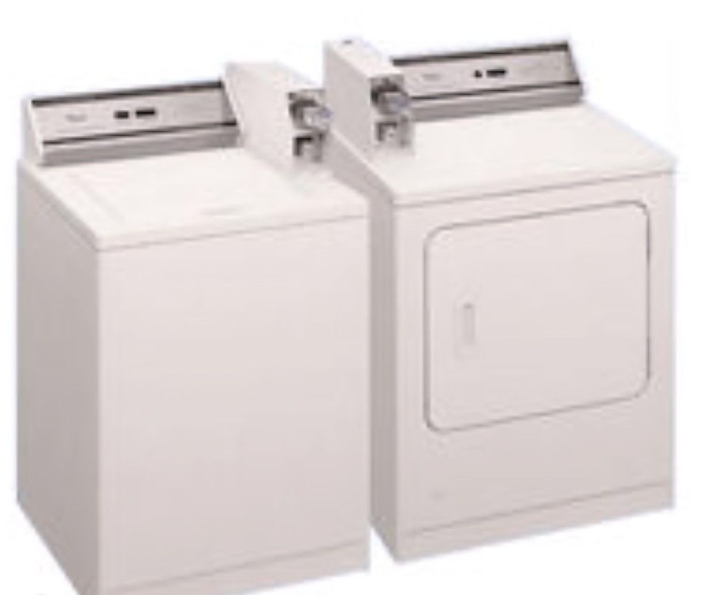 *×*Coin Operated Whirlpool Washer Dryer Set* Direct Drive *Solid Old School Set