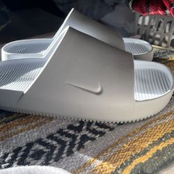 Nike Wolf Gray Slides 