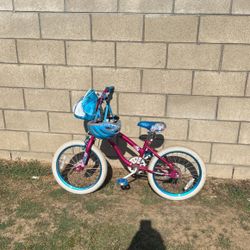 Girls Bike With Helmet $30