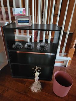 Shelf, jewelry organizer,  box, index cards, waste bin, fecor