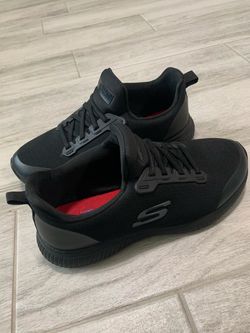 Sketchers Slip Resistant Black Shoes Size 7