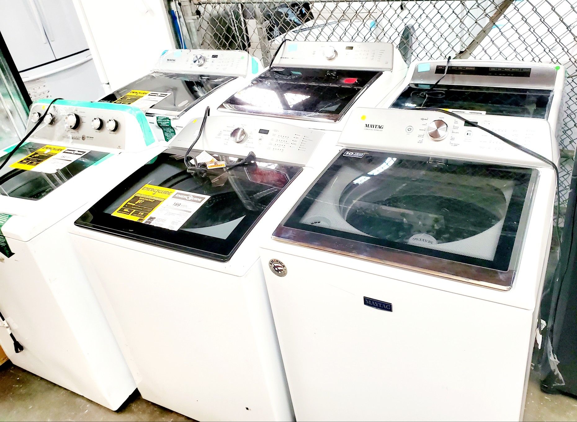 WASHERS " GLASS TOP 370 TO 400 NEW, SCRATCH AND DENT """ IT'S A