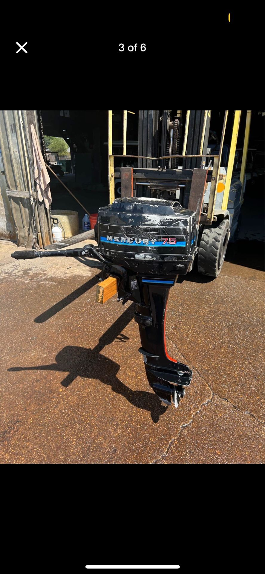 7.5 Hp Mercury Outboard 
