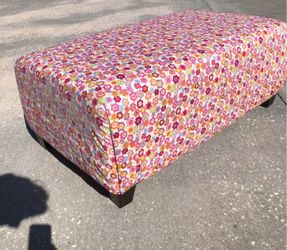 Floral Patterned Ottoman