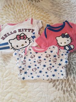 Hello Kitty Onesies 3-6 months