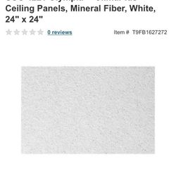 NEW!!! USG 24”x24” Acoustical ceiling panels model# 4221 ClimaPlus