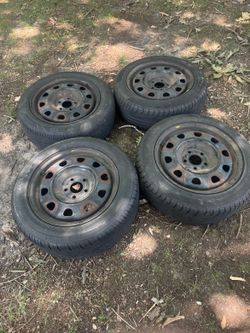 4- 16” rims with tires 205/55 ZR16