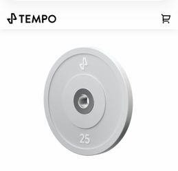 Tempo 25 lb Bumper Weight Plate Set