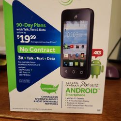 Tracfone Alcatel Onetouch Pixi Glitz 4G Android Smartphone