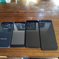 4 Cell Phones All Good Condition All Unlocked No Cracks All For The Price Of One
