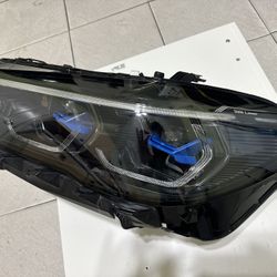 2019-2023 BMW X5 X6 Laser LED Headlight Shadowline Left LH OEM G05 G06