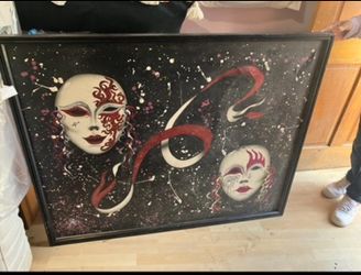 $35, Masquerade Mask Framed Art