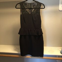 Black Lace Top Dress