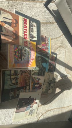 10 near mint condition Beatles vinyl's