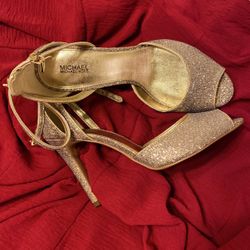Michael Kors!   Strappy Gold Heels