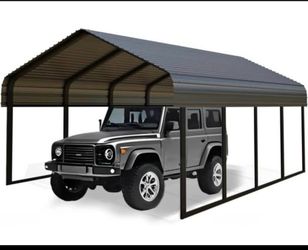 New in box. 10X20 heavy duty metal carport. Galvanized steel roof