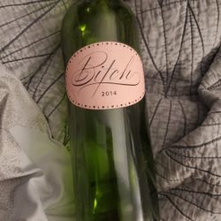 Empty Bitch Wine Bottle