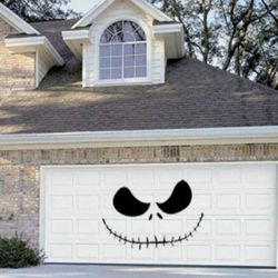 jack face halloween decal sticker size large for garage 