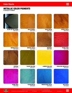 Metallic Floor Pigments – Powder Colors