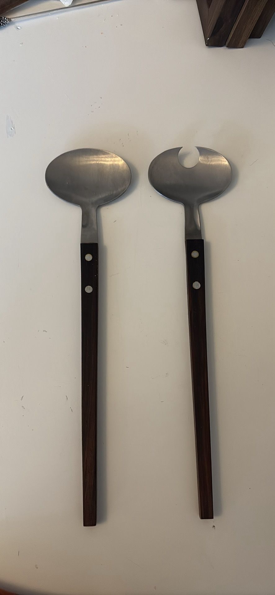 Mid Century Salad Servers