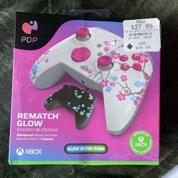 PDP REMATCH GLOW Wired Controller for Xbox Series X|S/Xbox One - Cherry Blossom 