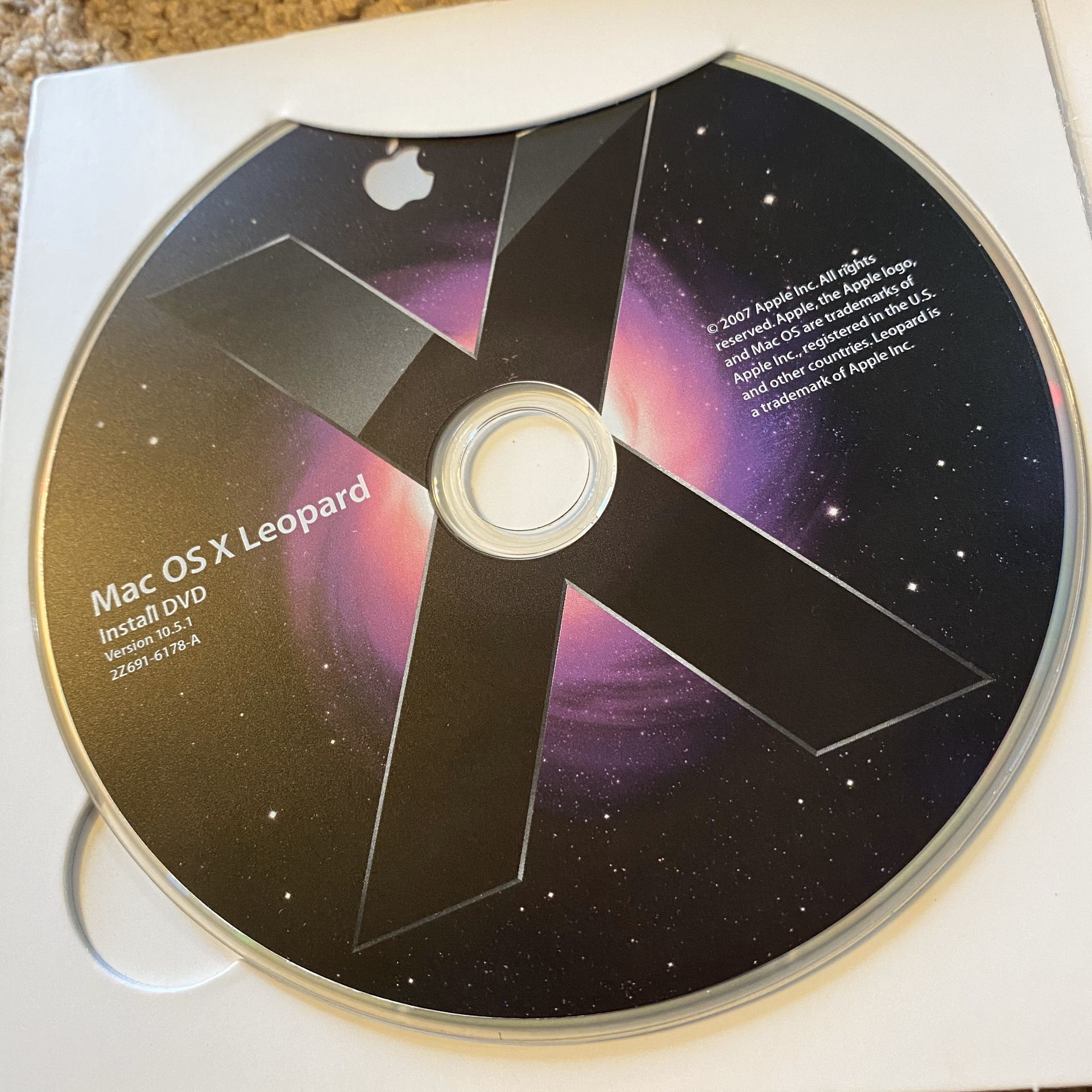 2007 Macintosh Mac OS X Leopard Version