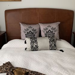 Queen Leather Head Board