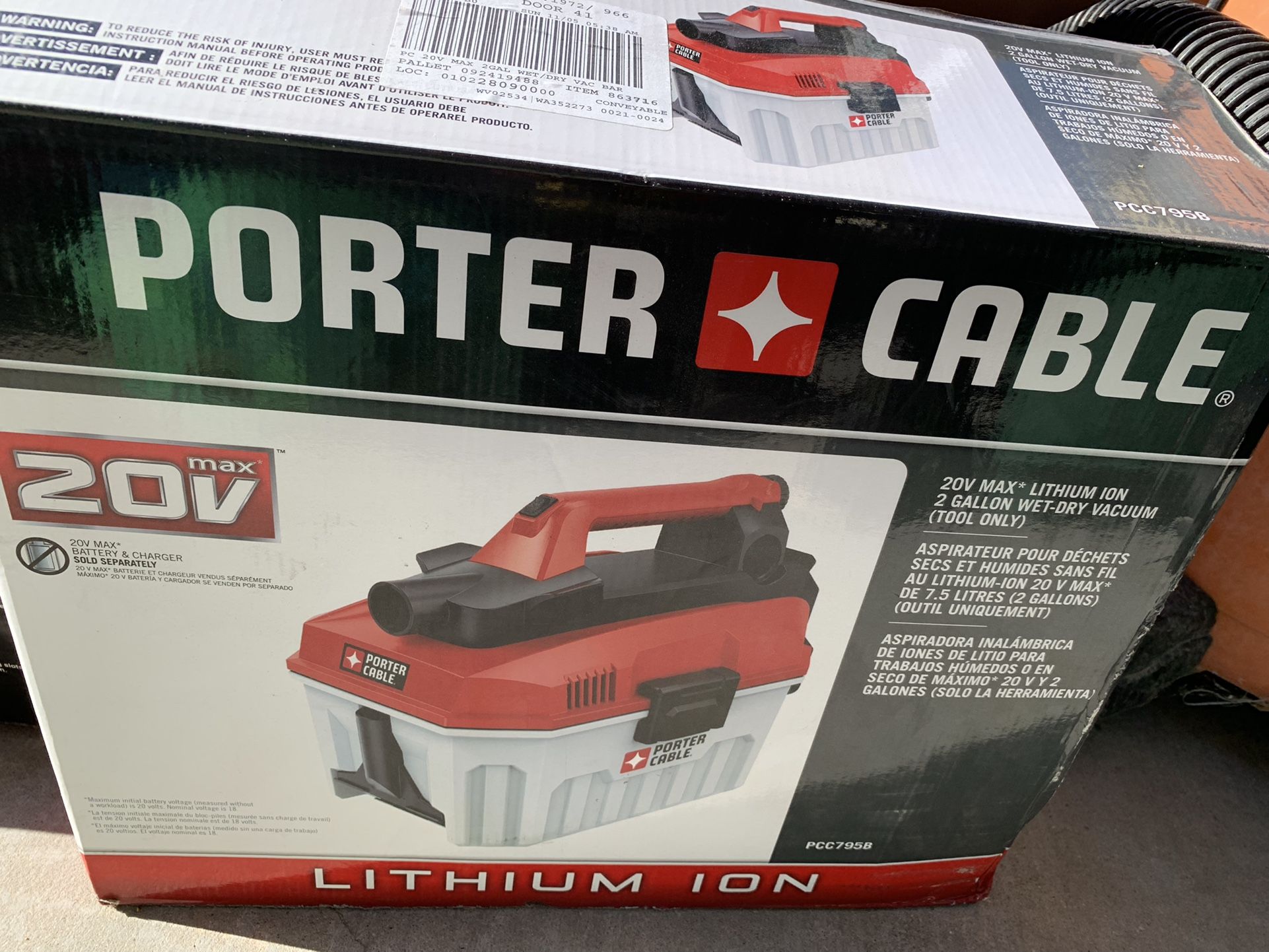 New porter cable 20v 2 gallon vacuum for Sale in Quartz Hill CA OfferUp